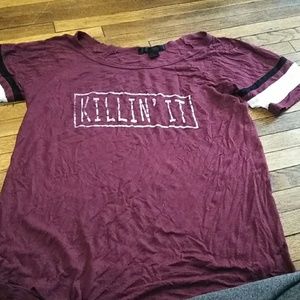 Burgundy "Killin'it" Shirt